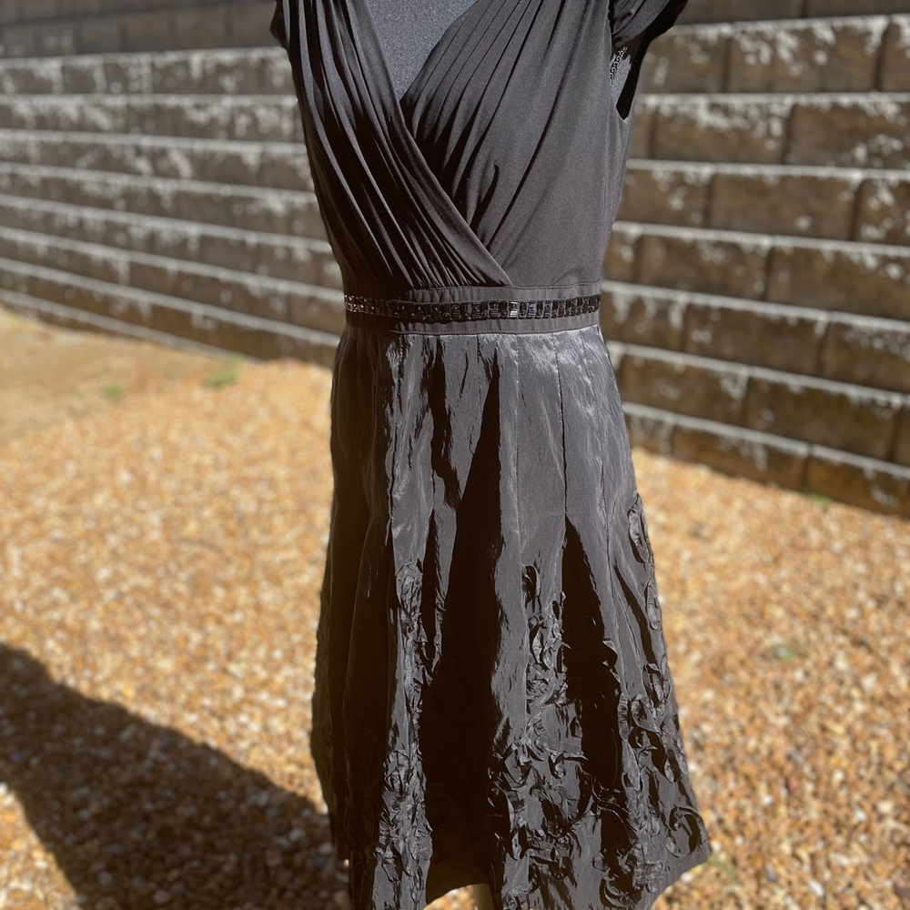 Dress Barn Collection Black Tie Dress Size 10 Glamor Bedazzled Wedding Guest